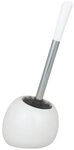 WENKO WC-Garnitur POLARIS, Wei&szlig;, H 34,5 cm, Keramik, B&uuml;rste mit austauschbarem Kopf