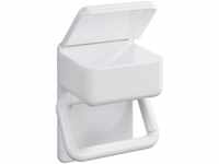 Maximex Toilettenpapierhalter 2 in 1, mit Ablage für feuchte Toilettentücher