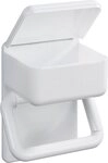 Maximex Toilettenpapierhalter 2 in 1, mit Ablage f&uuml;r feuchte Toilettent&uuml;cher