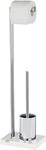 WENKO WC-Garnitur Noble White, Standgarnitur mit integriertem Toilettenpapier- und