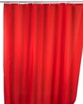 WENKO Duschvorhang Badevorhang waschbar, mit 12 Duschvorhangringen, 100 % Polyester