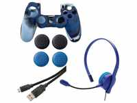 Hama 7in1 Controller Paket Headset für PS4 Gaming-Controller (Passend für Sony