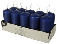 PAPSTAR Stumpenkerze 10 Stumpenkerzen dunkelblau