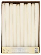 PAPSTAR Spitzkerze Leuchterkerzen &Oslash; 2,2 cm, 25 cm weiss 100 Stk