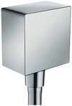 hansgrohe Schlauch HANSGROHE 26455000 Schlauchanschluss FIXFIT SQUARE chrom mit