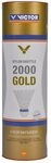 VICTOR Badmintonball Shuttle 2000 Nylon Dose weiss 6er, Geschwindigkeit: mittel