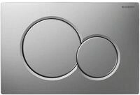 GEBERIT Bet&auml;tigungsplatten Sigma 01, Kunststoff chrom f&uuml;r 2-Mengen-Sp&uuml;lung