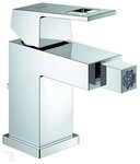 Grohe Bidetarmatur Eurocube Einhand-Bidetbatterie mit Zugstangen-Ablaufgarnitur -