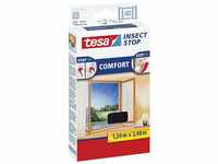 tesa 55918-21 Fliegengitter Comfort für bodentiefe Fenster anthrazit (120 x...