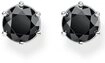 THOMAS SABO Paar Ohrstecker Schwarzer Stein, mit Zirkonia (synth)