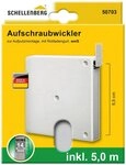 SCHELLENBERG Aufputz-Gurtwickler Minisystem, Aufschraubwickler inkl. 5 m...