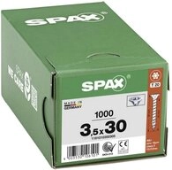 SPAX Schraube SPAX 1191010350305 Holzschraube 3.5 mm 30 mm T-STAR plus Stahl WIR