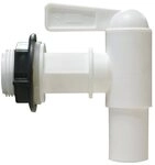 GARANTIA Regentonne Regentonnen Auslaufhahn 3/4'' wei&szlig; inkl. Dichtung und
