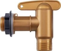 GARANTIA Regentonne AQUA QUICK Kunststoff-Auslaufhahn 3/4'' messingfarben