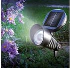 esotec LED Gartenstrahler Solar ALU Wand + Bodenstrahler Spotlight 2800/6000K