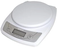 GENIE K&uuml;chenwaage Digitale Kompaktwaage bis 5.000 g Wei&szlig;, 1-g-Schritte, Tara,...