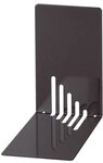 MAUL Buchst&uuml;tze 90 Buchst&uuml;tzen aus Metall schmal 85 x 140 x 140 mm schwarz Pack mit