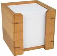 WEDO Notizblock Zettelbox Bambus braun inkl. 900 Notizzettel