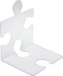 HAN-B&uuml;roger&auml;te Briefablage CD/Buchst&uuml;tze Puzzle im 2er-Pack transluzent klar
