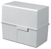 HAN-B&uuml;roger&auml;te Karteikasten Karteikartenbox A6 quer 300 Karten grau