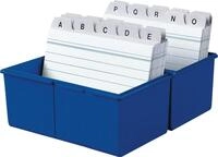 HAN-B&uuml;roger&auml;te Karteikasten Karteikartenbox A8 quer inkl. 100 Karten und Register