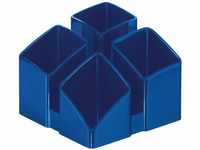 HAN Organisationsmappe HAN Multiköcher SCALA, Polystyrol, 4 Fächer, blau