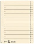 LEITZ Aktenordner 1657-00-11 Trennbl&auml;tter chamois Trennblatt Register Karton 200g/m2