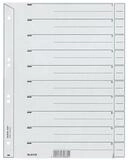 LEITZ Aktenordner 6097, Trennbl&auml;tter 1-10, DIN A4 f&uuml;r H&auml;ngeordner, 100-tlg.,