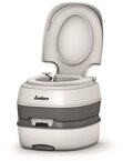 Enders&reg; Campingtoilette Deluxe, Kolbenpumpe, farbige F&uuml;llstandsanzeige, integrierte