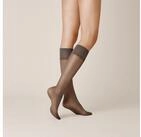 KUNERT Kniestr&uuml;mpfe SATIN LOOK 20 bequemer, druckfreier Wohlf&uuml;hlbund, transparent,