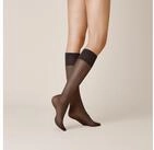 KUNERT Kniestr&uuml;mpfe SATIN LOOK 20 bequemer, druckfreier Wohlf&uuml;hlbund, transparent,