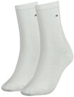 Tommy Hilfiger Socken TH WOMEN SOCK CASUAL 2P (2-Paar, 2 Paar) mit flacher...