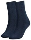 Tommy Hilfiger Socken TH WOMEN SOCK CASUAL 2P (2-Paar, 2 Paar) mit flacher Zehennaht