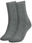 Tommy Hilfiger Socken TH WOMEN SOCK CASUAL 2P (2-Paar, 2 Paar) mit flacher Zehennaht
