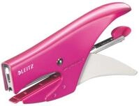 LEITZ Heftger&auml;t Heftzange Wow Heftleistung 15 Blatt pink metallic