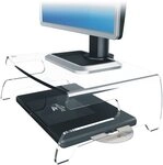 Dataflex Monitor-Halterung Monitorst&auml;nder LCD 660 Ayryl transparent