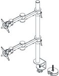 Dataflex Monitor-Halterung Monitorarm ViewMate Style 682 f&uuml;r 2 Monitore silber