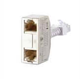 Metz Connect Cable Sharing Adapter pnp3 Netzwerk-Panel (Ethernet/Ethernet, 2 St.,
