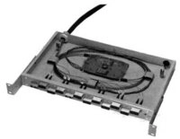 Teleg&auml;rtner Netzwerkschrank, Geh&auml;use 48 cm (19) T265mm, 1HE, lichtgrau