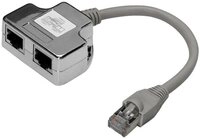 Digitus CAT 5e Patchkabel-Adapter, 2x CAT 5e, geschirmt Netzwerkkabel