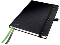 LEITZ Notizbuch 44770095 Notizbuch kariert Schwarz 80 Blatt DIN A5,