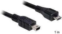 Delock 1m USB2.0 microB/miniB USB Kabel Micro-USB B Mini-USB B 0,48 Gbit/s...