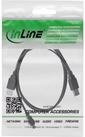 Inline InLine&reg; USB Mini-Y-Kabel, 2x Stecker A an Mini-B Stecker (5pol), 1,5m