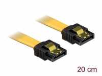 Delock SATA 3 Gb/s Kabel 20 cm, gelb Computer-Kabel