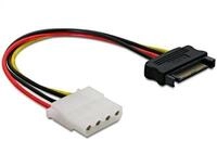 Delock DeLOCK Power SATA/Molex Cable Schwarz, Rot 0,12 m Stromkabel