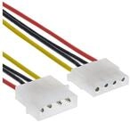 Inline InLine&reg; Strom Verl&auml;ngerung intern, 5,25" 4pol ST / BU, 0,50m Computer-Kabel