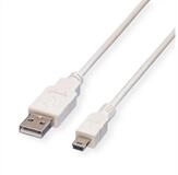 VALUE USB 2.0 Kabel USB-Kabel, USB 2.0 Typ A M&auml;nnlich (Stecker), USB 2.0 Typ...