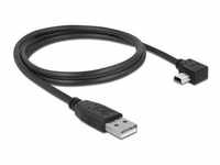 Delock Kabel USB-A Stecker > USB mini-B Stecker gewinkelt 90° links...