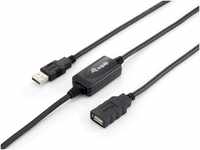 Equip Equip USB Kabel 2.0 A -> A St/Bu 10.00m Verl. aktiv sw USB-Kabel