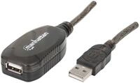 MANHATTAN Hi-Speed USB Repeater Kabel 20 m 150958 USB-Kabel, (20.00 cm)